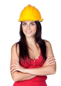 Attractive young engineer Stock Photos