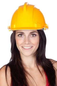 Attractive young engineer Stock Photos