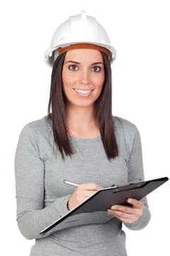 Attractive young engineer Stock Photos