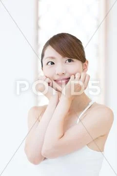 Attractive young girl portrait Stock Photos