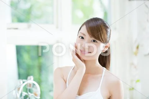 Attractive young girl portrait Stock Photos