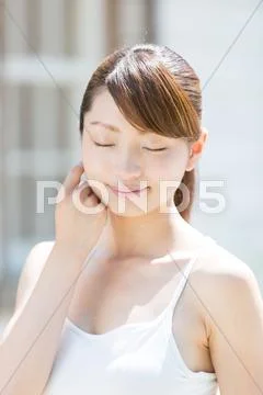 Attractive young girl portrait Stock Photos