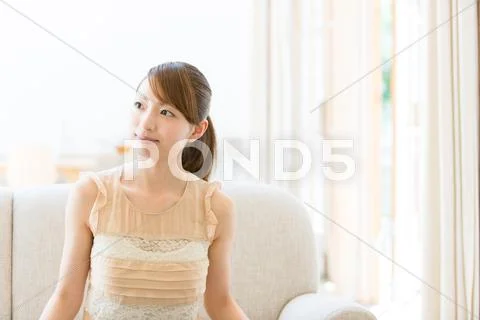 Attractive young girl portrait Stock Photos