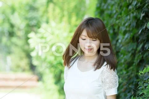 Attractive young girl portrait Stock Photos
