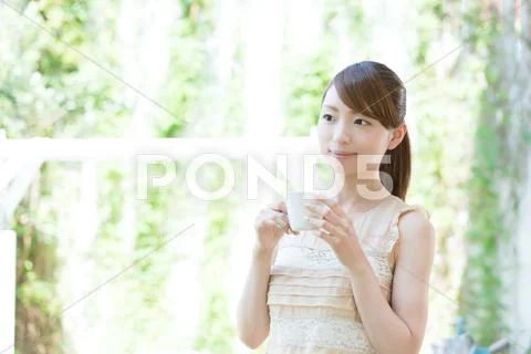 Attractive young girl portrait Stock Photos