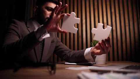 Attractive young guy is solving a problem Stock Footage 238053958