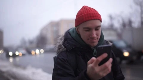 Attractive young man , generation z or millennial in hipster outfit, suddenly Stock Footage 101984094