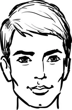 Attractive young man Illustrazione stock