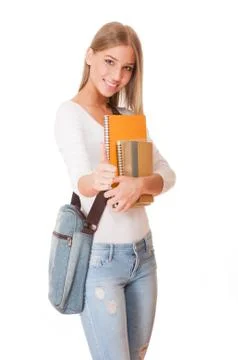 Attractive young student. Foto stock
