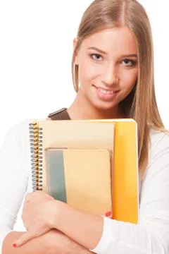 Attractive young student. Stock Photos