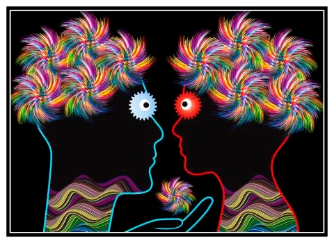 Like attracts like Stock Illustration