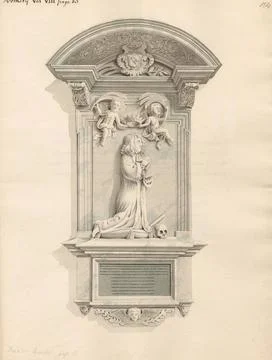 Attributed to Daniel Lysons, 1762 1834, British, Memorial to Francis Muste... Stock Photos