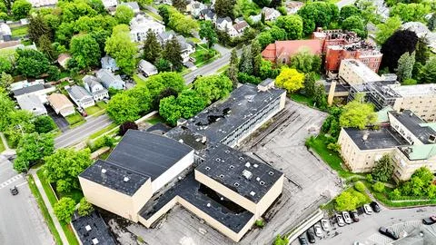 Attributed - Regina College Complex - Syracuse, NY 스톡 사진