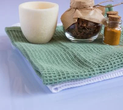 The attributes of aromatherapy Stock Photos