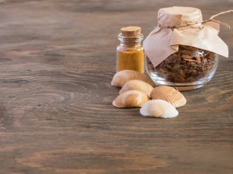 The attributes of aromatherapy Stock Photos