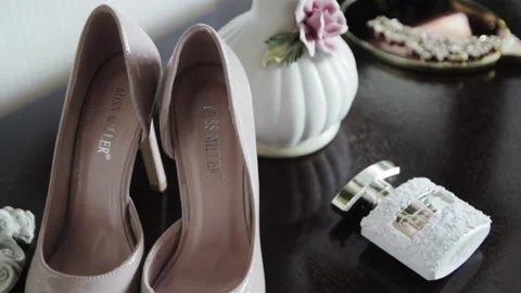 Attributes of bride Stock Footage 146575378