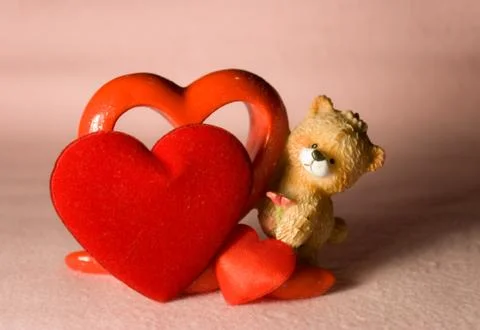Attributes of the valentine's day Foto stock