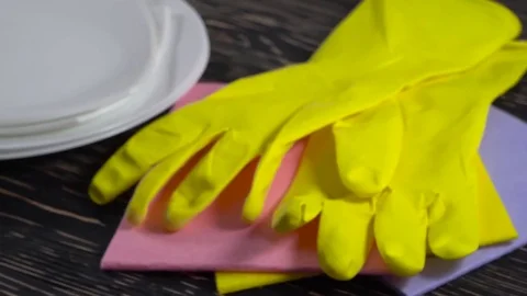 Attributes for washing dishes Stock Footage 81303739