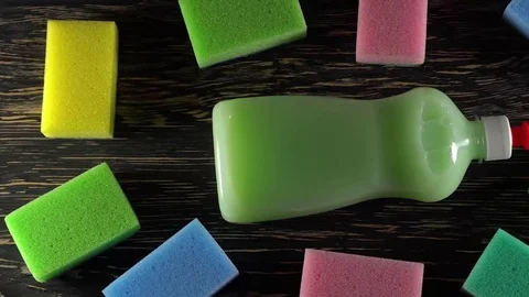 Attributes for washing dishes Stock Footage 81303760