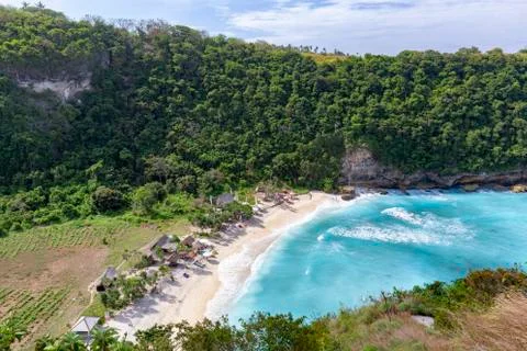 Atuh Beach View Stock Photos