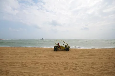 Atv on the beach Stock Photos