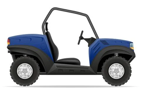Atv car buggy off roads vector illustration Stock Illustration