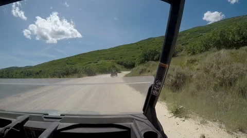 ATV Curving Climb Stock Footage 101403518