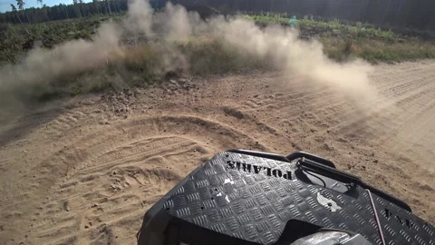 ATV drift in the first person Stock-Footage 194137153