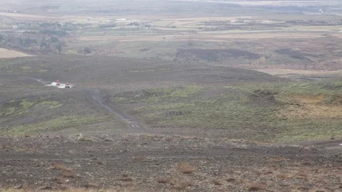 ATV driving in landscape 2 Stock Footage 78244751