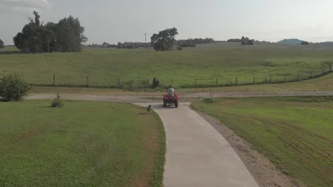 ATV on the Farm Follow 3 스톡 동영상 97204666