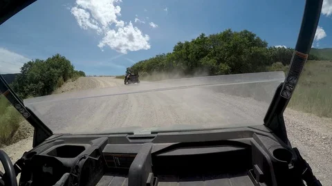 ATV Following Climb Stock Footage 101403506