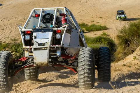 ATV going down hill Stock Photos
