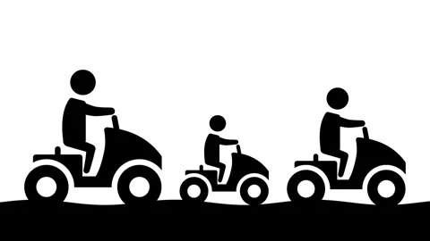 ATV Group Ride Stock Footage 335671609
