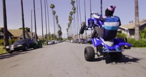 ATV LA Shaky cam Stock Footage 187810863