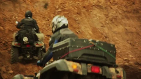 ATV motorcycle riding Stock Footage 1009063