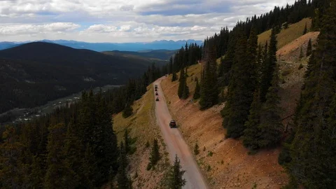 ATV Mountain Pass Trail Stock Footage 93008743