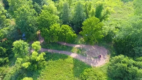 ATV Path Woods Video stock 93571181