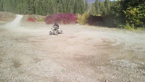 ATV Quad driving Stock-Footage 252480618