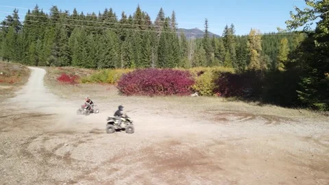 ATV Quad driving Stock-Footage 252480619