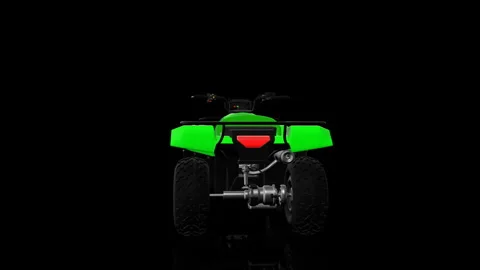 ATV Quad turns on itself Stock Footage 243723260