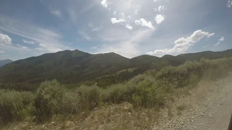 ATV Reaching The Summit Stock Footage 101403469