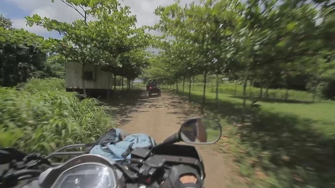 ATV Ride at high speed Stock Footage 88225242