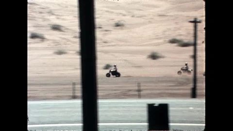 ATV riders in desert Stock Footage 276290426