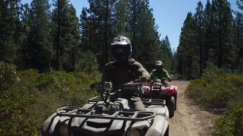 ATV Riders in Oregon Stock Footage 121593866