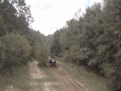 ATV on Rural Dirt Path 01 Stock Footage 77610965