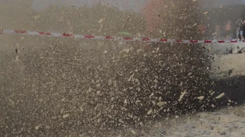 ATV sand slow motion.mp4 Stock Footage 67442404