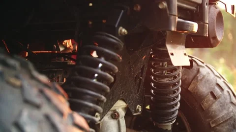 ATV standing in sunset Stock Footage 247366441