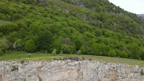 ATVs in the mountains of Crimea Stock Footage 155307815