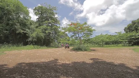 ATV's passing by Stock Footage 88332044