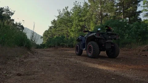 ATVs in Rural Landscape Stock Footage 339709326
